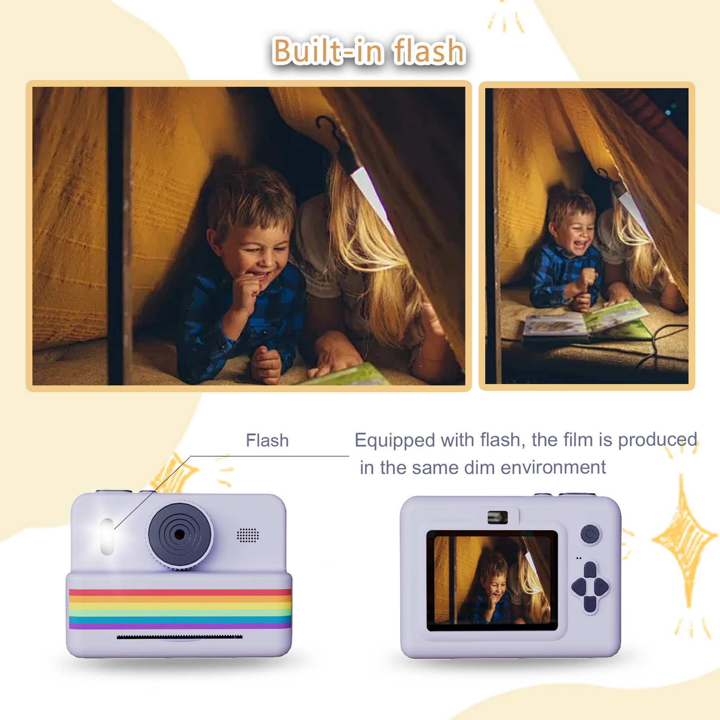 Nestories Snap&Print™ Kids Instant Digital Camera — Zero Ink Technology